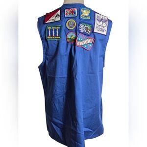 Girl Scouts Blue 90s Vest with Patches